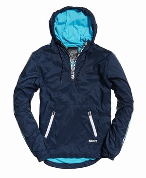 Superdry Active Training Overhead Shell Férfi Kabát Sötétkék | JIHTY4917